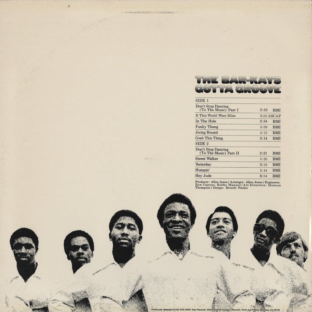 The Bar-Kays /  バー・ケイズ / Gotta Groove (STX 4130)