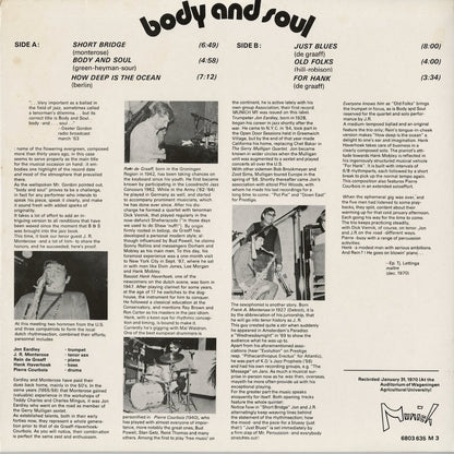 J.R. Monterose - Body And Soul (6803 654 M3) NLD Munich｜中古LP