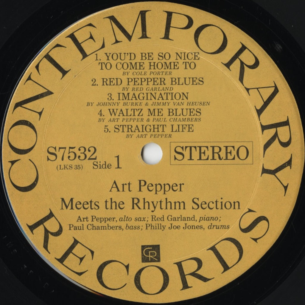 Art Pepper Meets The Rhythm Section (S7532) 中古レコード 通販