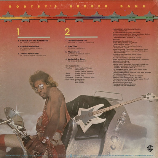 Bootsy's Rubber Band - Stretchin' Out In A Rubber Band (BS 2920) LP 1976 US Warner｜中古LP