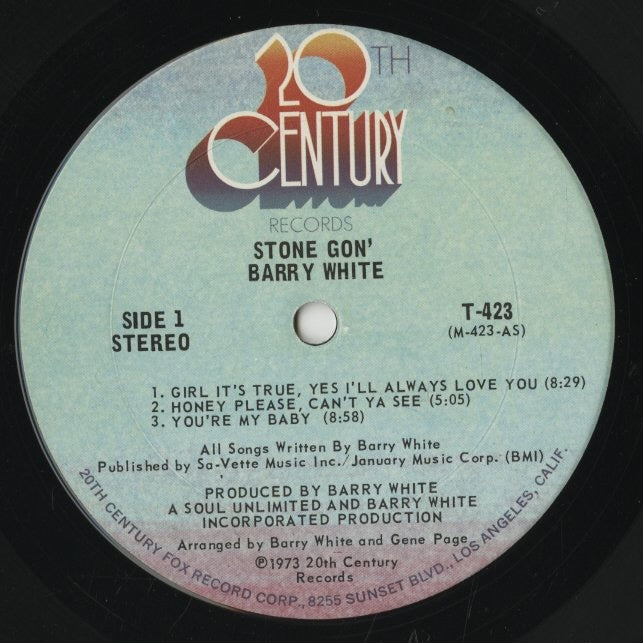 Barry White / バリー・ホワイト / Stone Gon' (T-423)