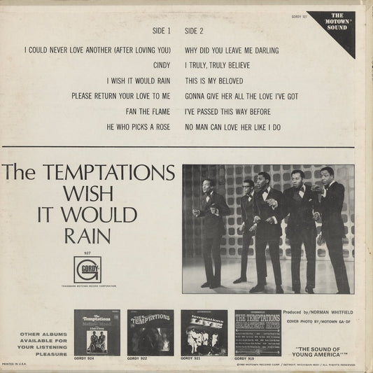 The Temptations / テンプテーションズ / Wish It Would Rain (GS927)