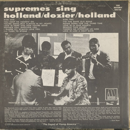 The Supremes - Sing Holland Dozier Holland (S 650) 1967 US Motown｜中古LP