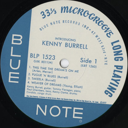 Kenny Burrell - Introducing (GXK 8011(M)) 1977 JPN Blue Note｜中古LP