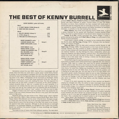 Kenny Burrell - The Best Of Kenny Burrell (PRST 7448) LP 1960's US Prestige｜中古LP
