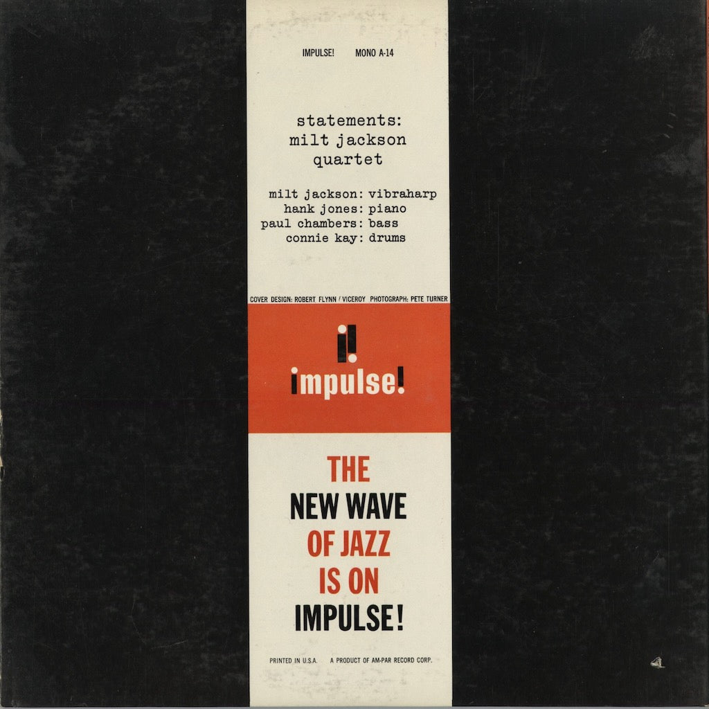 Milt Jackson - Statements (A-14) 1962 US Impulse｜中古LP