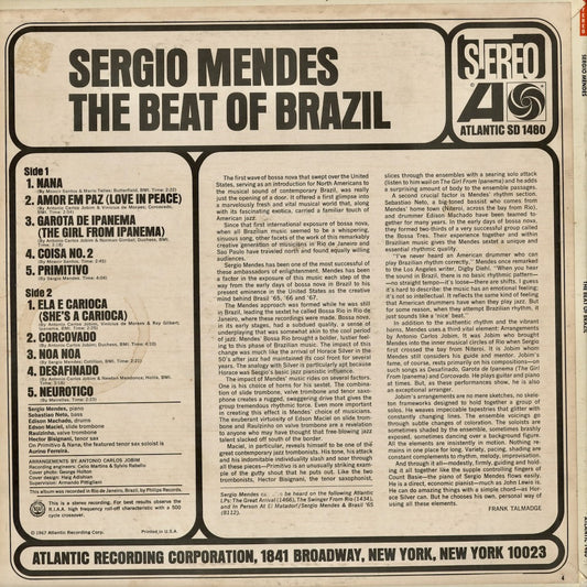 Sergio Mendes - The Beat Of Brazil (SD1480) 1967 US Atlantic｜中古LP