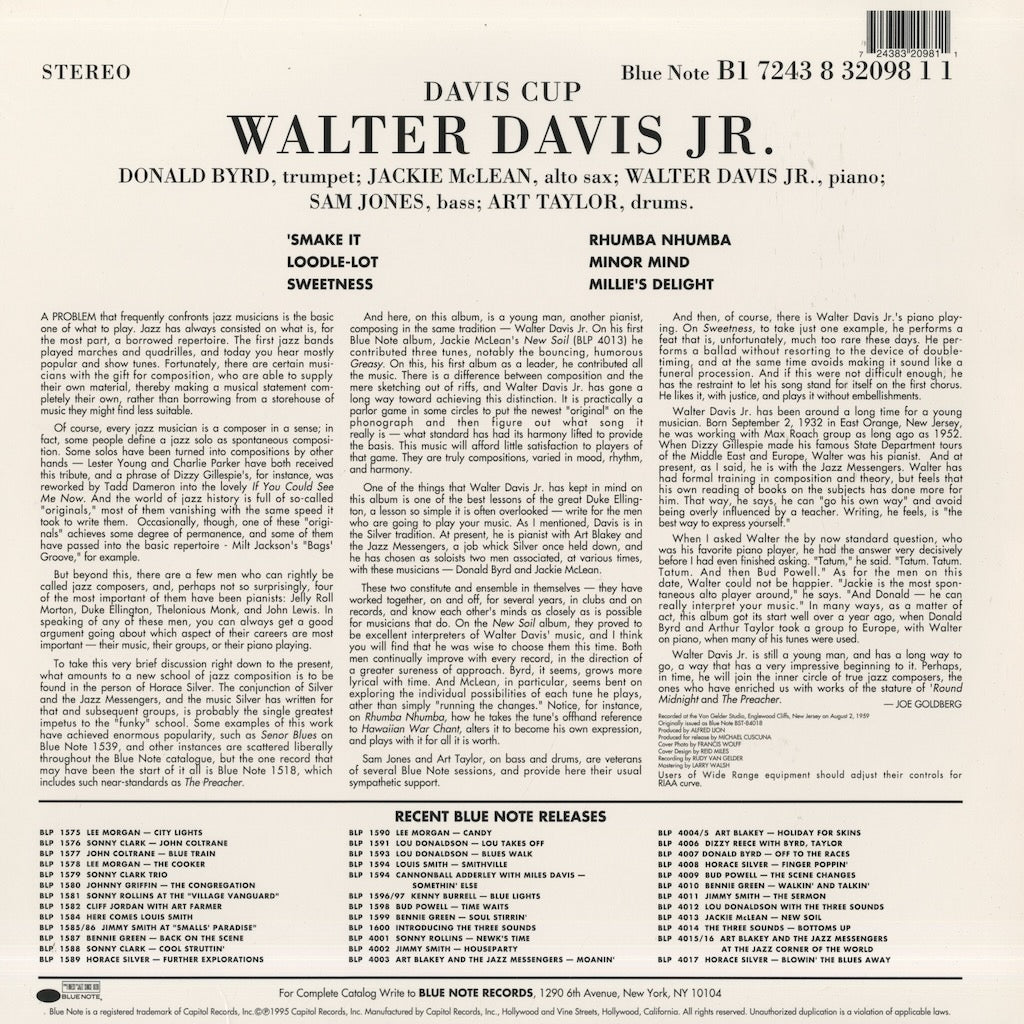 Walter Davis JR. / ウォルター・デイヴィス・ジュニア / Davis Cup