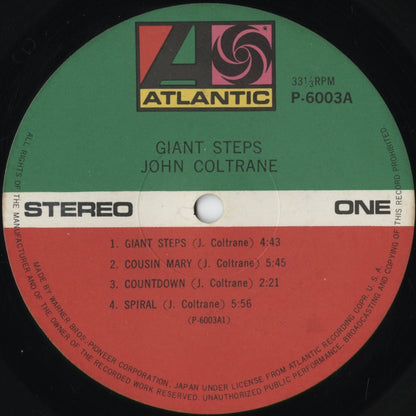John Coltrane - Giant Steps (P-6003A) 1971 JPN Atlantic｜中古LP