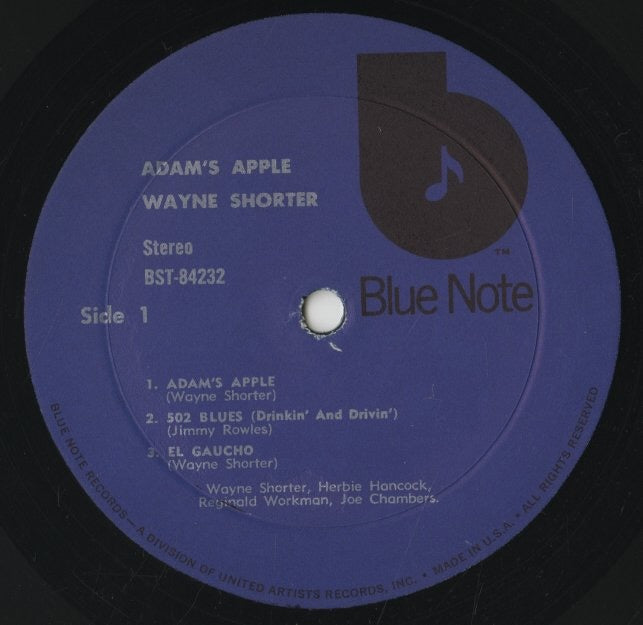 Wayne Shorter / ウェイン・ショーター / Adam's Apple (BST-84232 