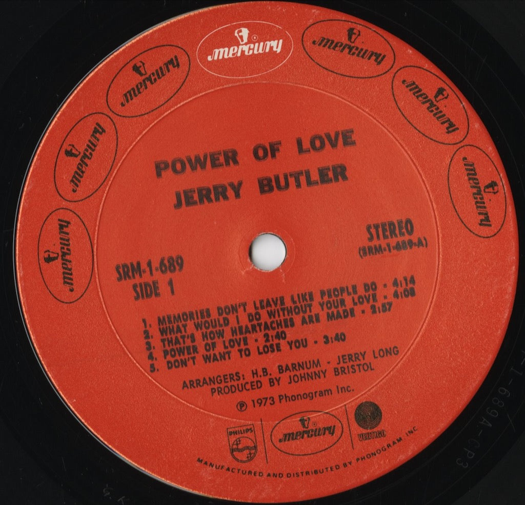 Jerry Butler - Power Of Love (SRM-1-689) LP 1973 US Mercury｜中古