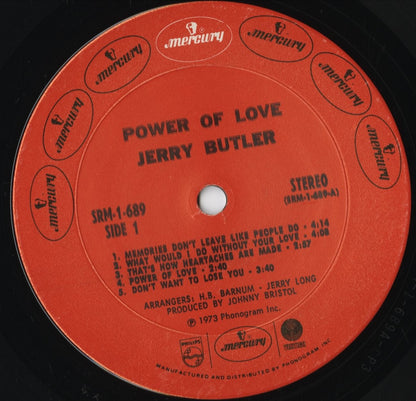 Jerry Butler - Power Of Love (SRM-1-689) LP 1973 US Mercury｜中古LP