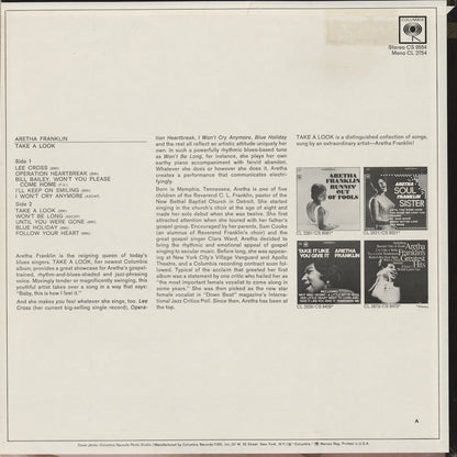Aretha Franklin / アレサ・フランクリン / Take A Look (CS 9554)