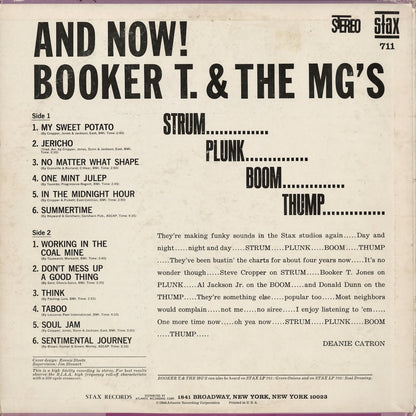 Booker T. And The M.G.'s - And Now! (S-711) LP 1966 US Stax｜中古LP