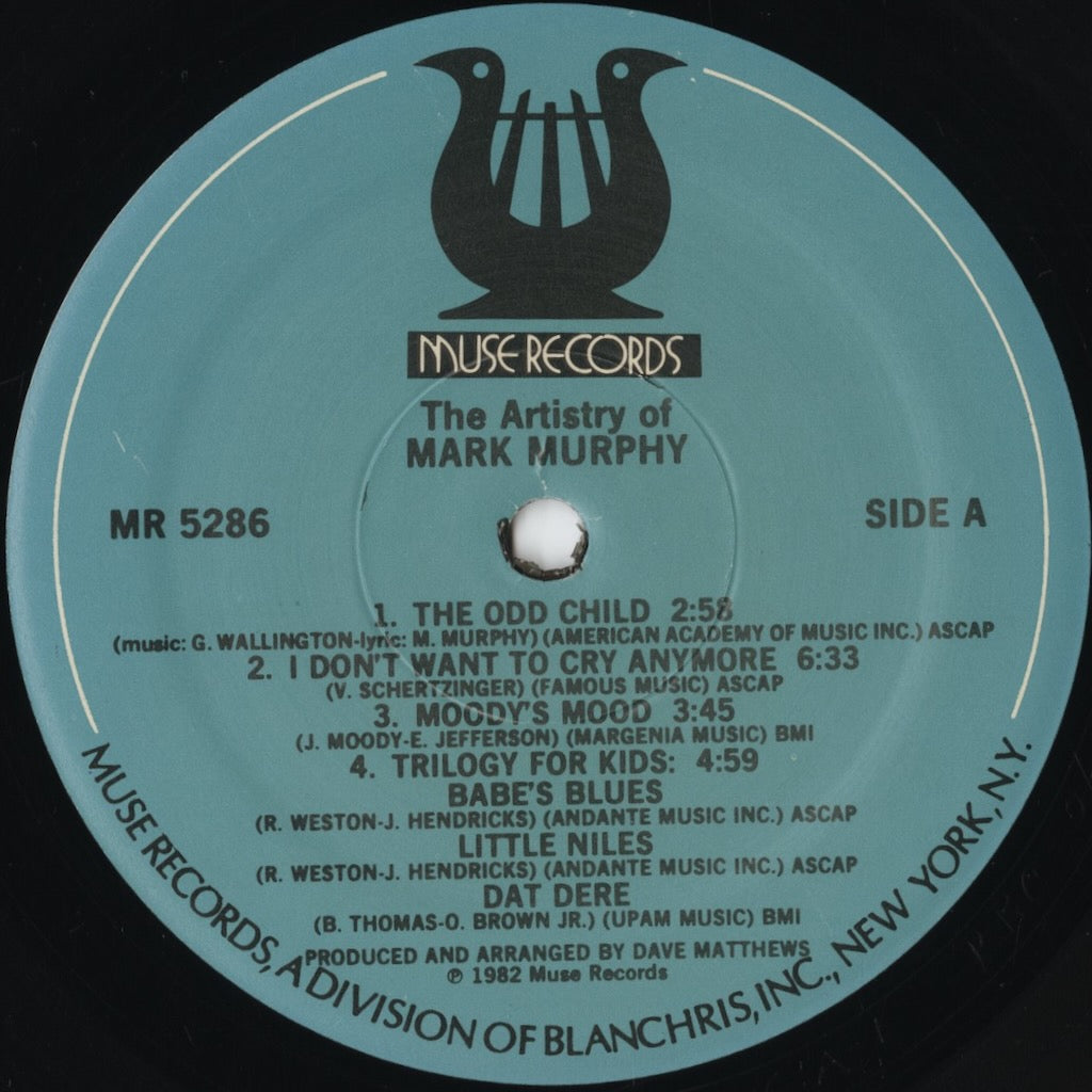 Mark Murphy – The Artistry Of Mark Murphy (MR 5286) LP 1982 US Muse | 中古LP