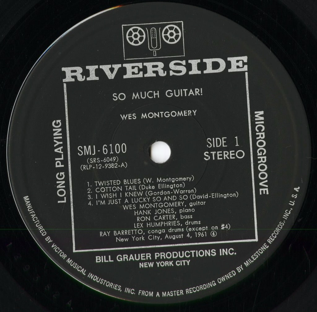 Wes Montgomery - So Much Guitar! (SMJ-6100) 1975 JPN Riverside｜中古LP