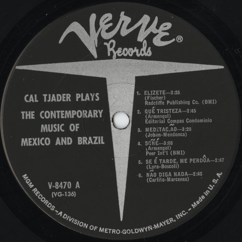Cal Tjader – The Contemporary Music Of Mexico And Brazil (V-8470) LP 1962 US Verve | 中古LP