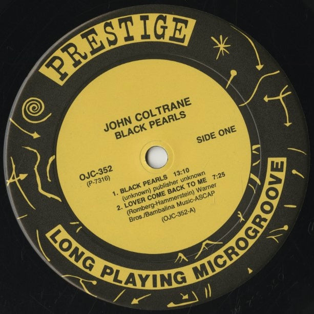 John Coltrane / ジョン・コルトレーン / Black Pearls (OJC-352 