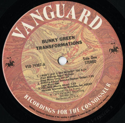 Bunky Green - Transformations (VSD 79387) LP 1977 US Vanguard｜中古LP