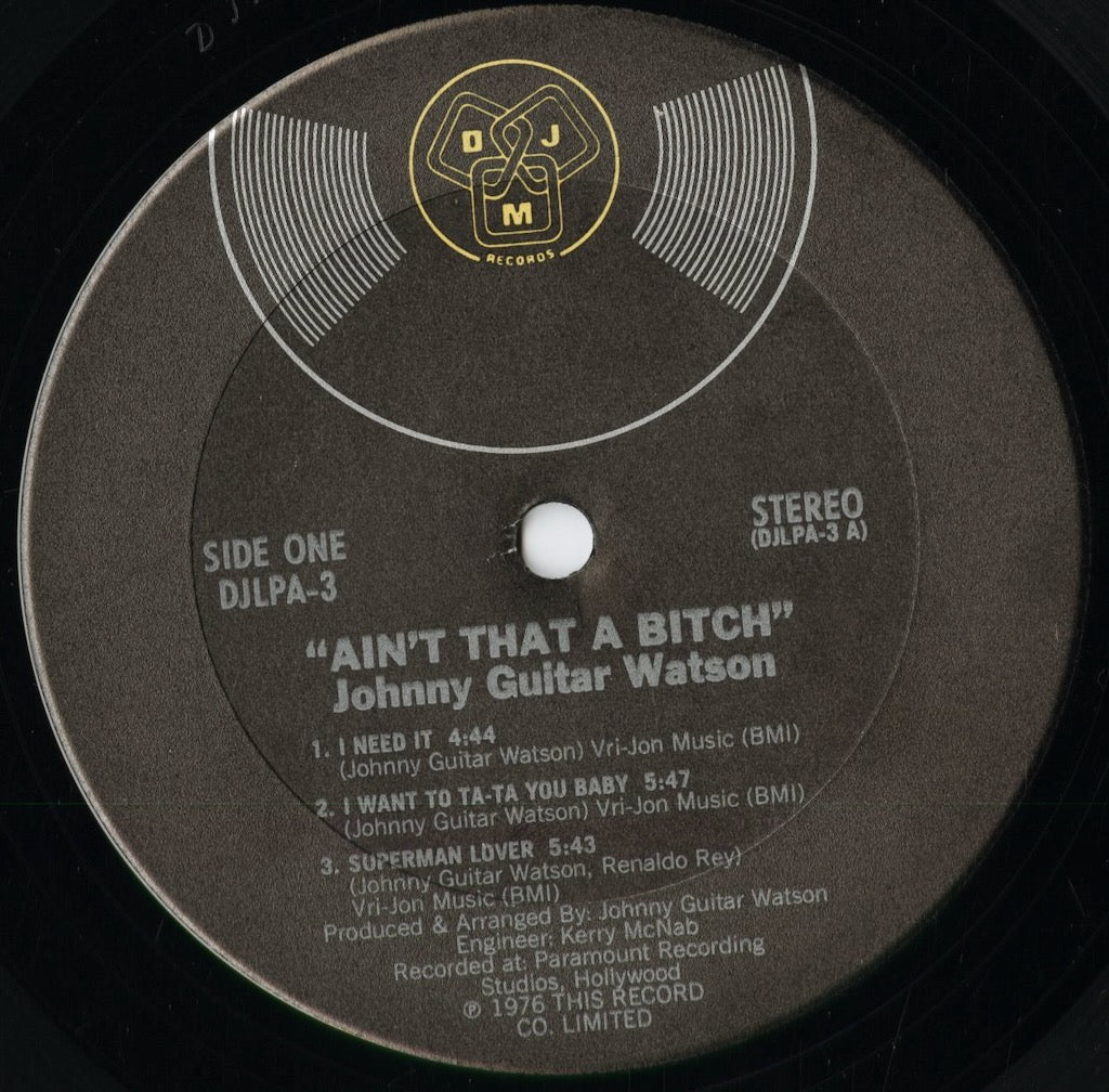 Johnny Guitar Watson – Ain't That A Bitch (DJLPA-3) 1976 US DJM Records | 中古LP