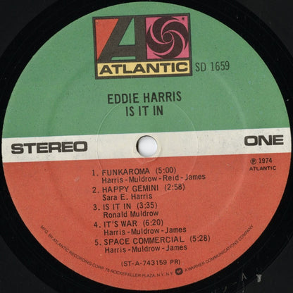 Eddie Harris - Is It In (SD 1659) LP 1975 US Atlantic｜中古LP
