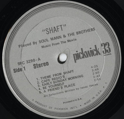 Soul Mann & The Brothers / ソウル・マン・アンド・ザ・ブラザーズ / Shaft (SPC3290)
