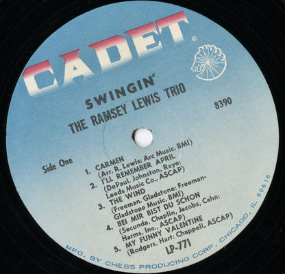 Ramsey Lewis - Swingin' (LP-771) LP 1966 US Cadet｜中古LP