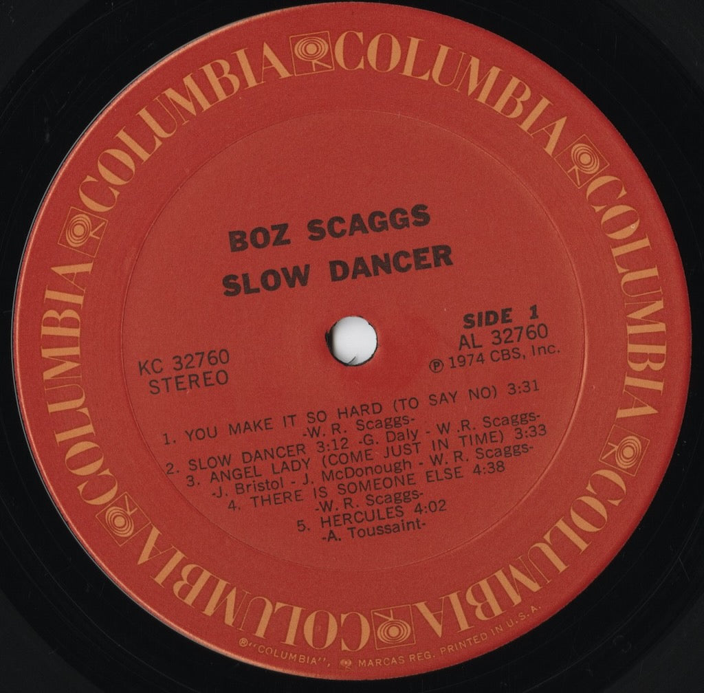 Boz Scaggs &frasl; ボズ・スキャッグス &frasl; Slow Dancer (KC 32760