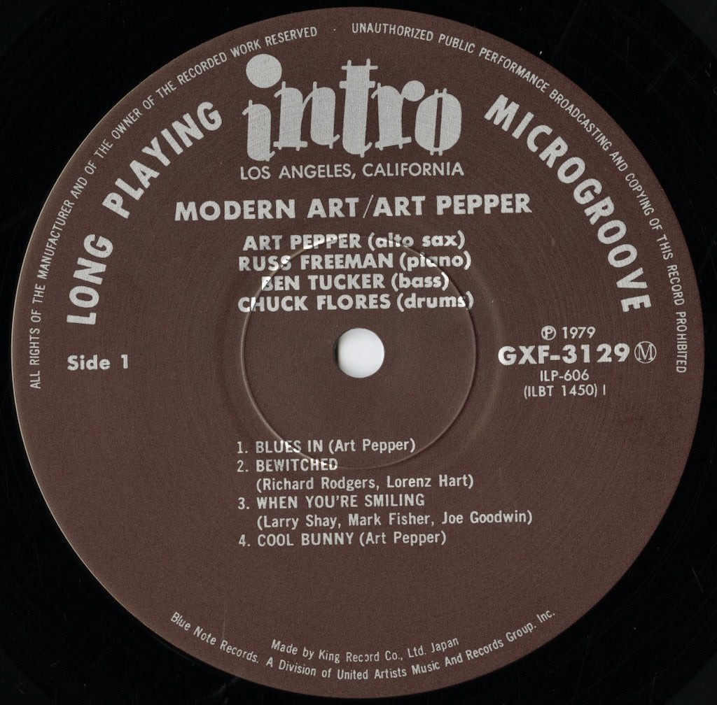 Art Pepper / アート・ペッパー / Modern Art (GXF-3129M) – VOXMUSIC