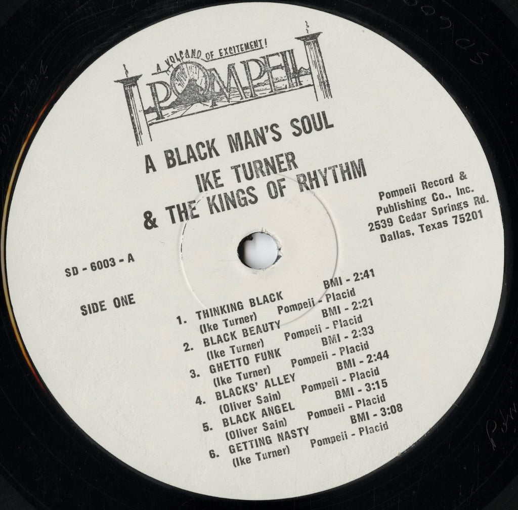 Ike Turner - A Black Man's Soul (SD 6003) LP 1969 US Pompeii｜中古LP