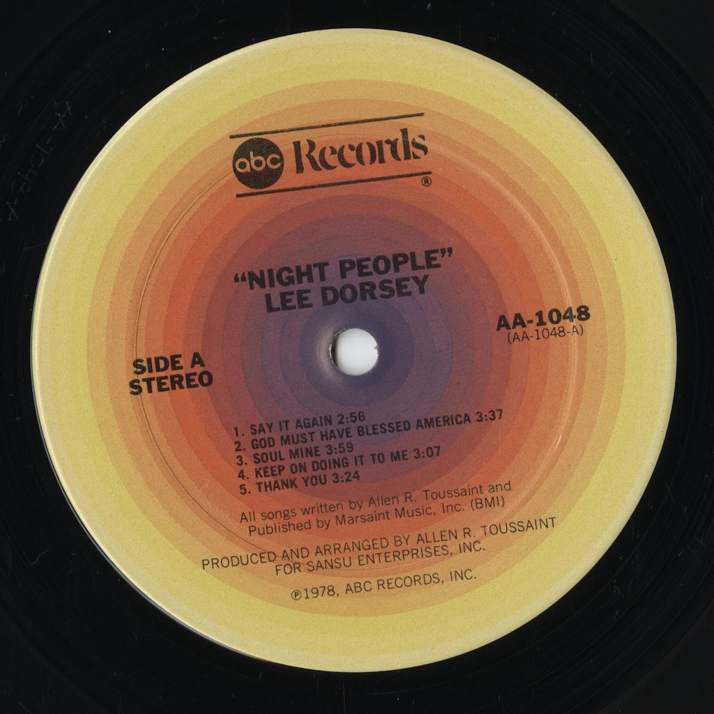 Lee Dorsey – Night People (AA-1048) LP 1978 US ABC | 中古LP