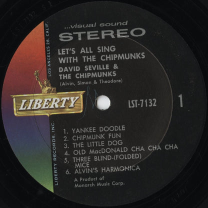 The Chipmunks / チップマンクス / Let's All Sing With The Chipmunks (LST 7132)