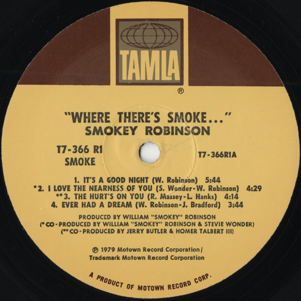Smokey Robinson – Where There's Smoke... (T7 366R1) LP 1979 US Tamla | 中古LP