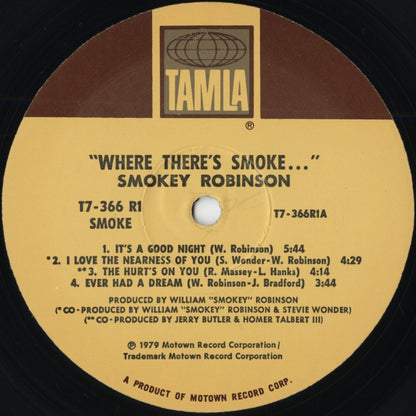 Smokey Robinson – Where There's Smoke... (T7 366R1) LP 1979 US Tamla | 中古LP