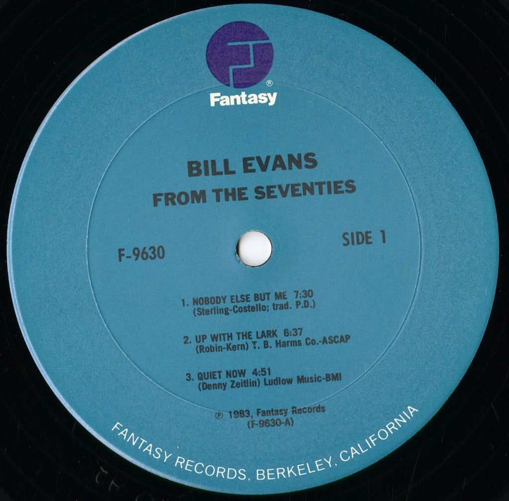 Bill Evans - From The 70's (F-9630) 1984 US Fantasy｜中古LP