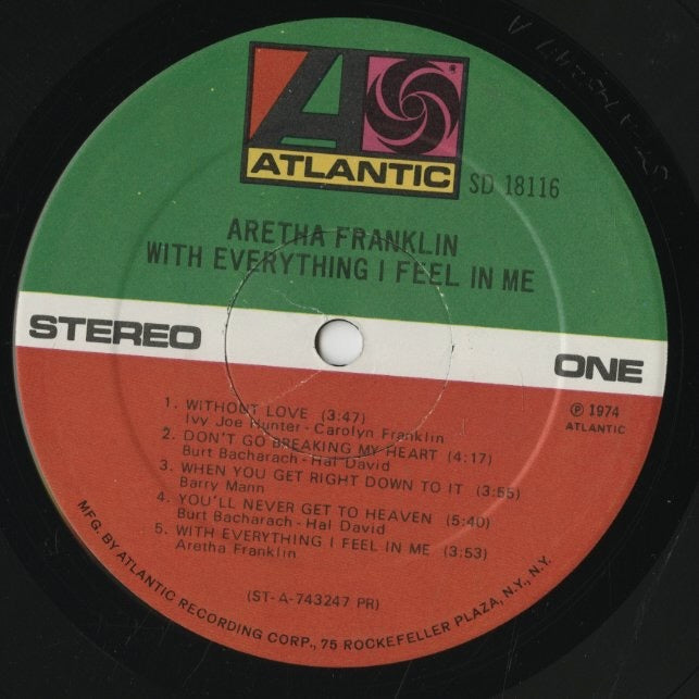 Aretha Franklin / アレサ・フランクリン / With Everything I Feel In Me (SD18116) –  VOXMUSIC WEBSHOP