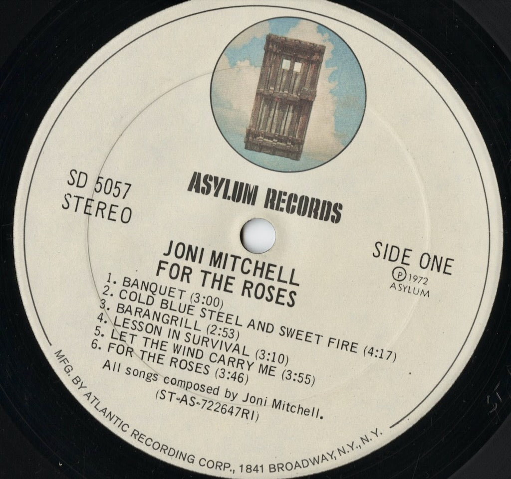 Joni Mitchell / For The Roses (SD 5057) 1972 US Asylum｜中古LP