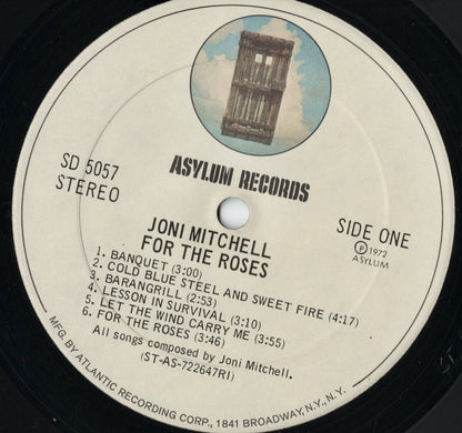 Joni Mitchell / For The Roses (SD 5057) 1972 US Asylum｜中古LP