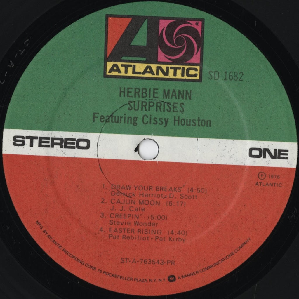 Herbie Mann - Surprises (SD 1682) 1976 US Atlantic｜中古LP