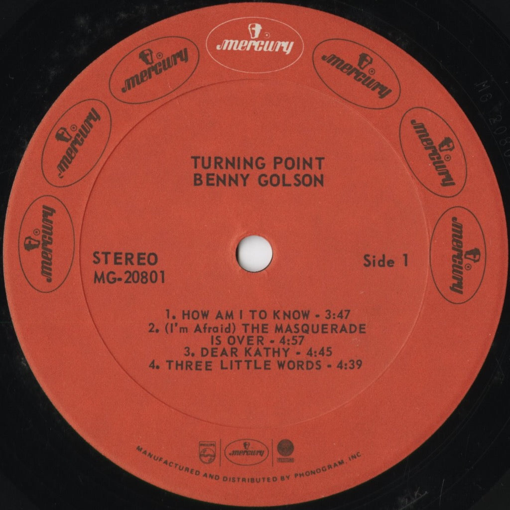 Benny Golson - Turning Point (MG 20801) 1973 US Mercury｜中古LP