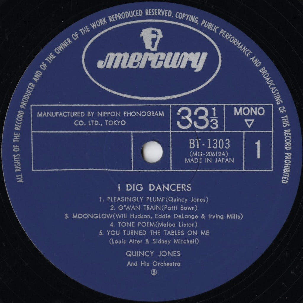 Quincy Jones / クインシー・ジョーンズ / I Dig Dancers (BT-1303)