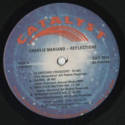 Charlie Mariano / チャーリー・マリアーノ / Reflections (CAT-7915)