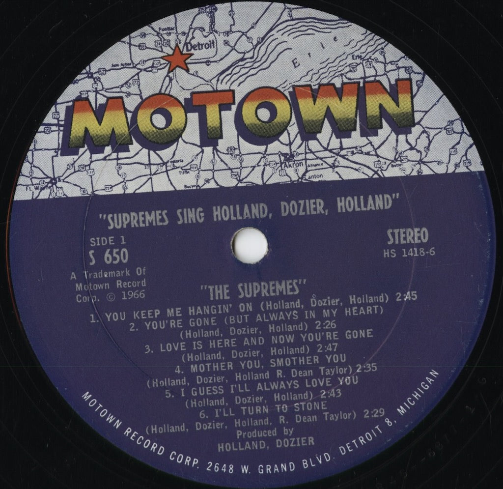 The Supremes - Sing Holland Dozier Holland (S 650) 1967 US Motown｜中古LP