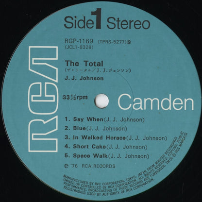 J.J. Johnson - The Total J.J. Johnson (RGP-1169) 1976 JPN RCA Victor｜中古LP