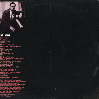 Bill Evans / ビル・エヴァンス / Peace Piece And Other Pieces (M-47024)