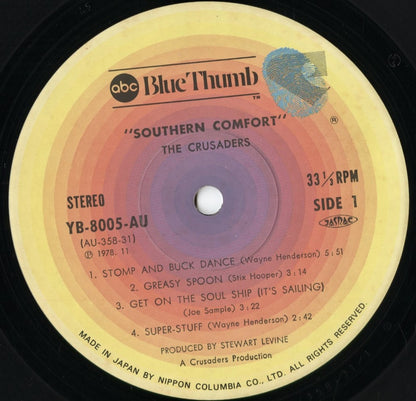The Crusaders - Southern Comfort (YB-8005-AU) 1978 JPN Blue Thumb｜中古LP