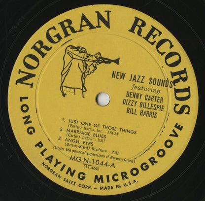 Benny Carter - Dizzy Gillespie - Bill Harris / New Jazz Sounds (MGN-1044)