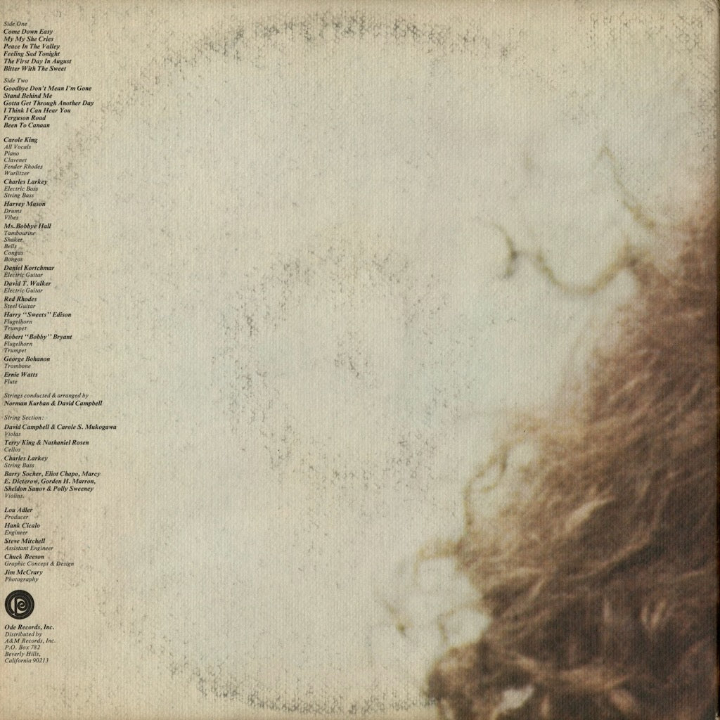 Carole King - Rhymes And Reasons (SP-77016) 1972 US Ode｜中古LP