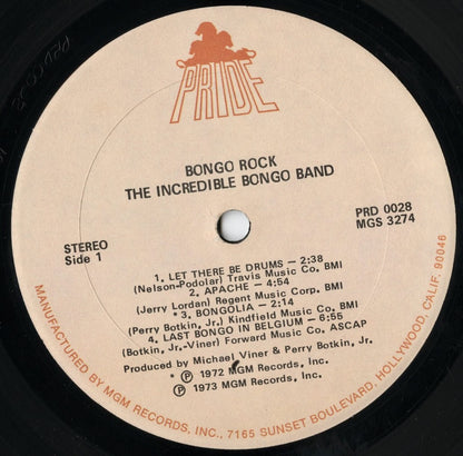 Incredible Bongo Band - Bongo Rock (PRD-0028) LP 1973 US Pride｜中古LP