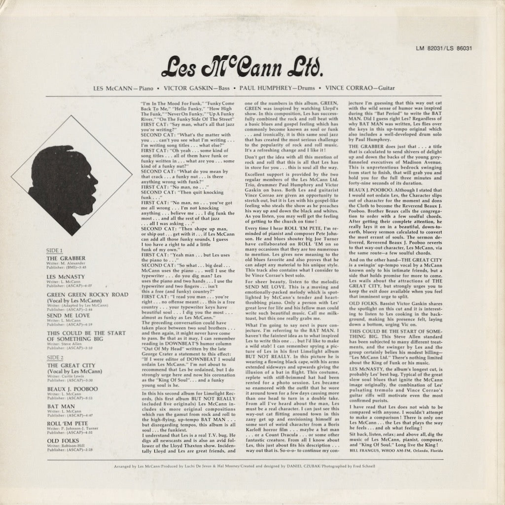 Les McCann / レス・マッキャン / Beaux J. Pooboo (LS 86025)